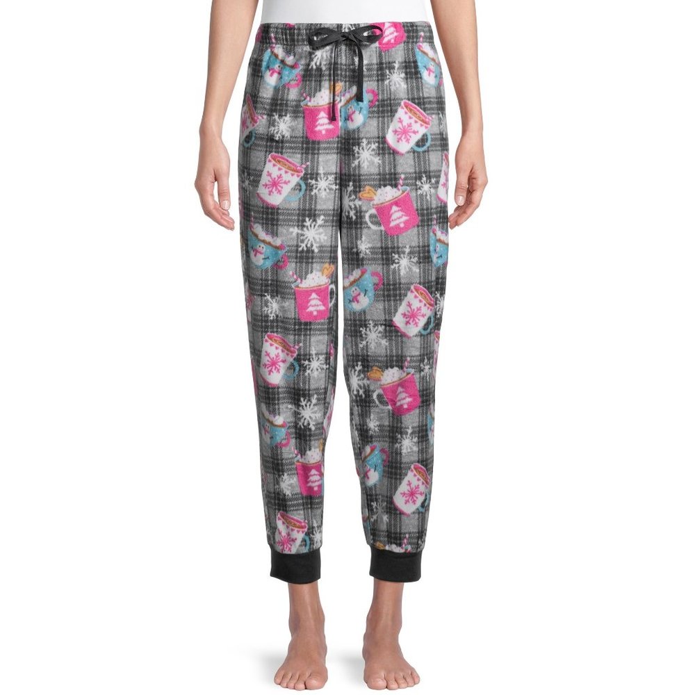 Womens Secret Treasures Cuffed Sleep Pajama Pants Size Small 4-6  Cocoa Mugs NWT